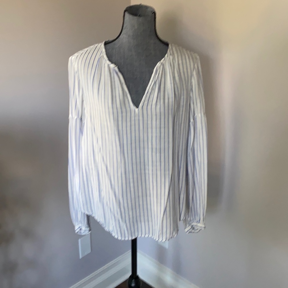 GAP Blue and white striped long sleeve